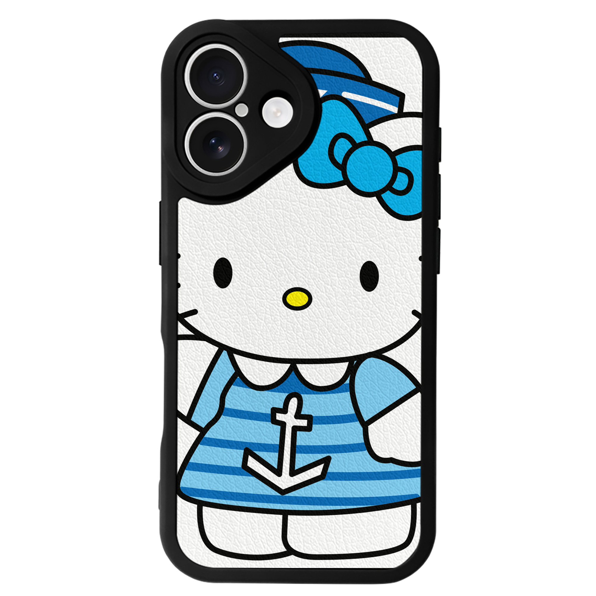 （画像用） Hello Kitty ハローキティ 【iPhone 16シリーズ対応】シリコンスマホケース（レザー調） 材質：シリコン